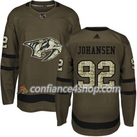 Adidas Maillot de Hockey Nashville Protators Ryan Johansen 92 2017-2018 Camo Vert Authentic - Homme
